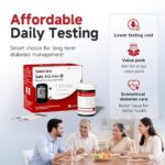 ⁦جهاز قياس سكر الدم الذكي Sinocare Safe AQ Max III مع 50 شريط فحص⁩ - الصورة ⁦5⁩