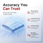 ⁦جهاز قياس سكر الدم الذكي Sinocare Safe AQ Max III مع 50 شريط فحص⁩ - الصورة ⁦3⁩